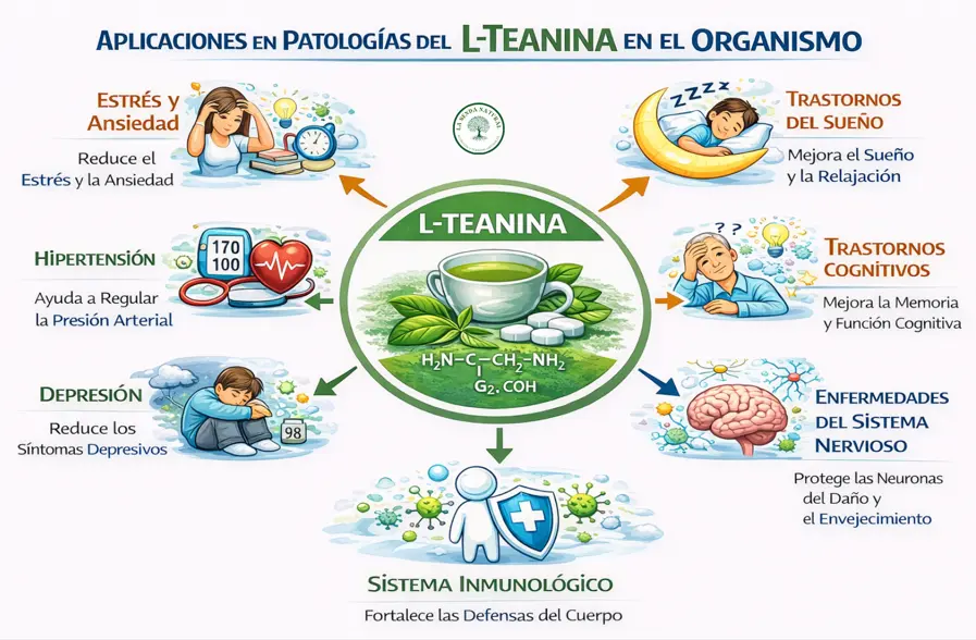 Aplicaciones en patologías de la L-teanina