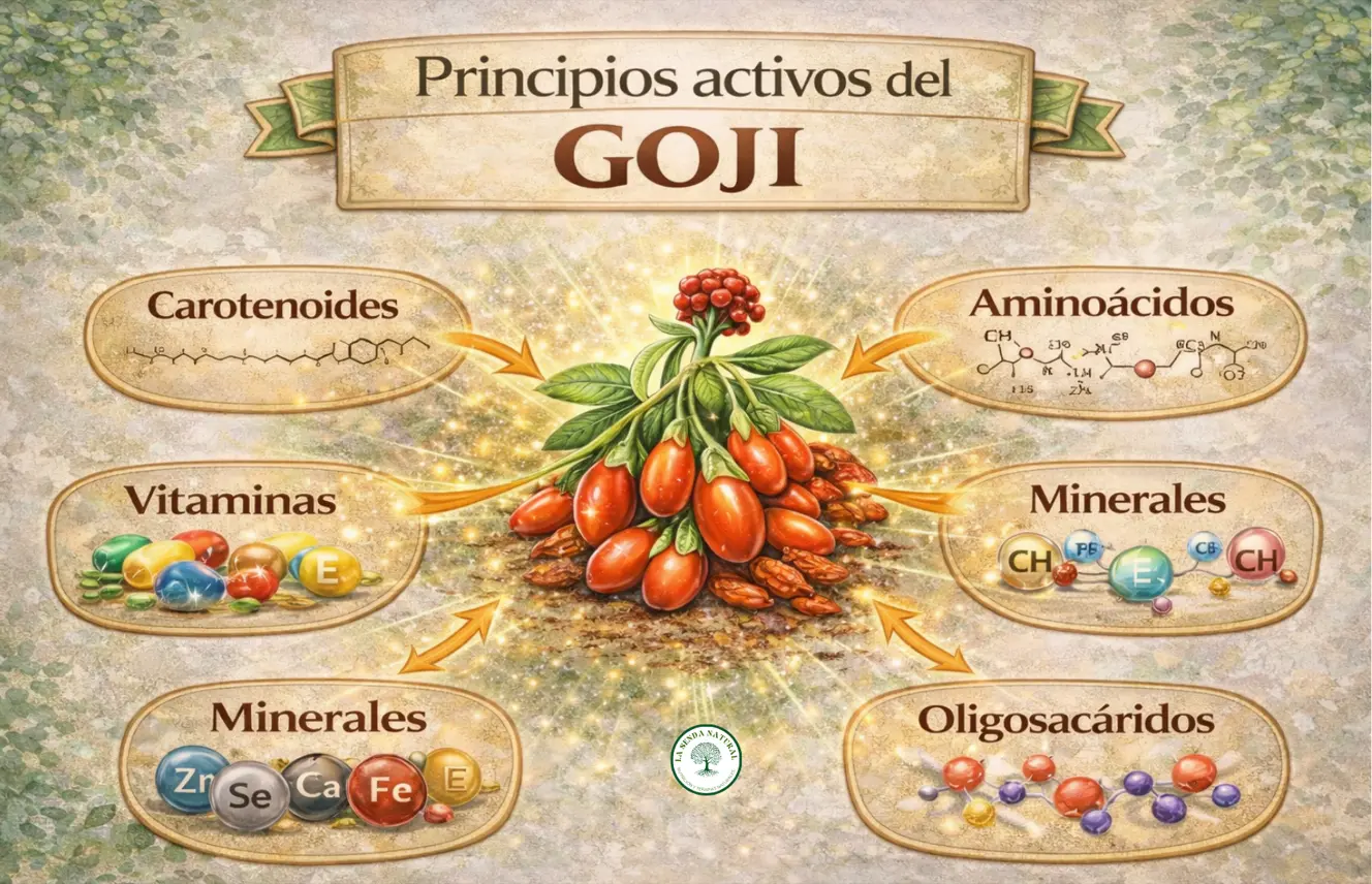 Composición de nutrientes de las bayas de Goji