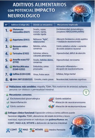 s alimentarios con potencial neurotóxico
