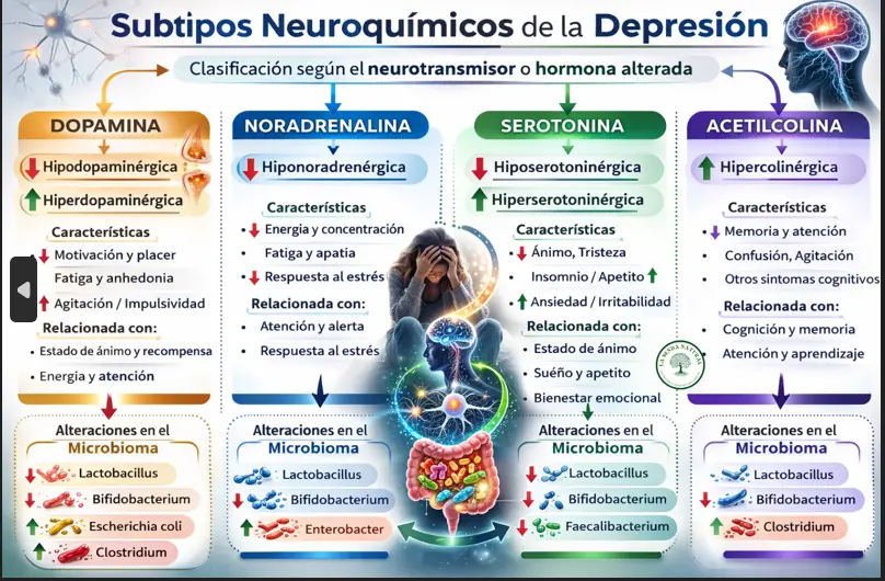 subtipos neuroquímicos de la depresión
