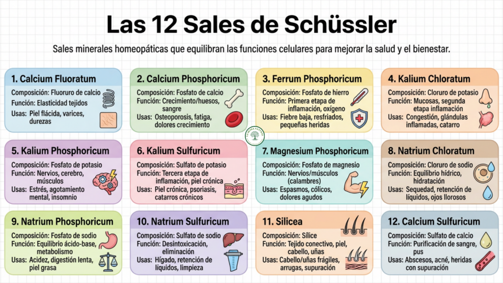 Las 12 sales de Schuessler