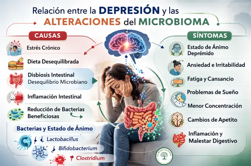 Alteración de la microbiota y depresion