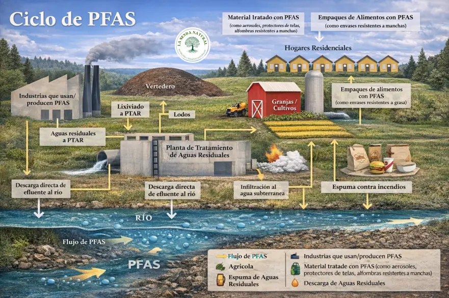 Ciclo de los PFAS