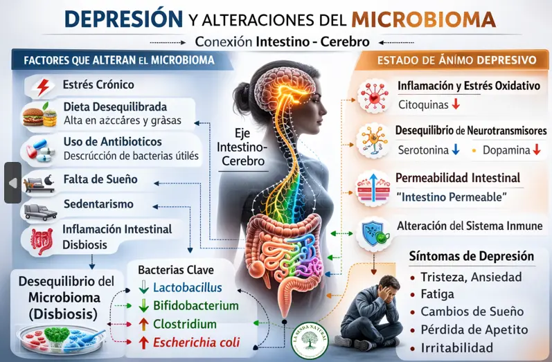 Disbiosis y depresión