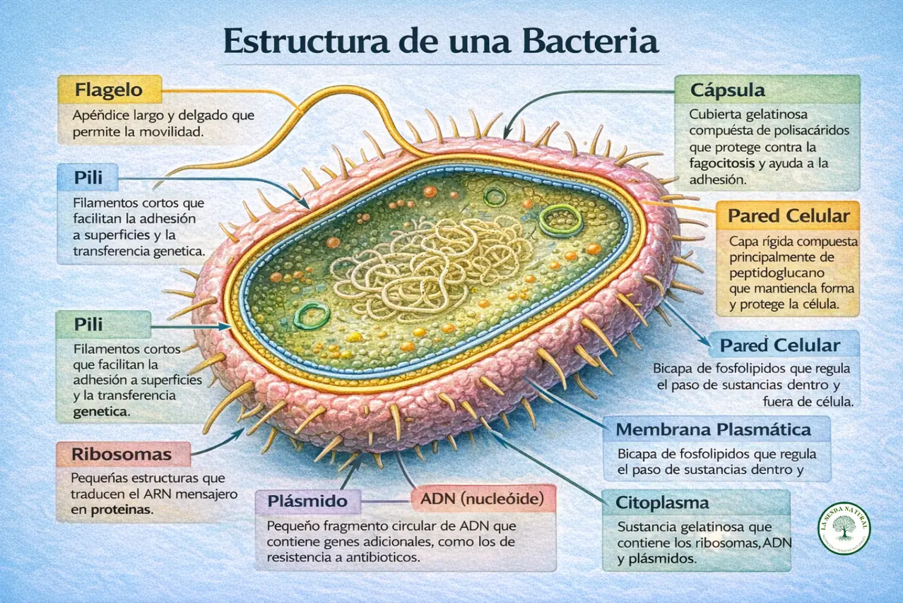 Estructura de una bacteria