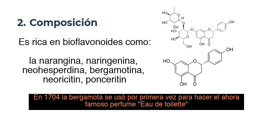 composición de la bergamota
